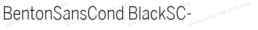 BentonSansCond BlackSC字体转换